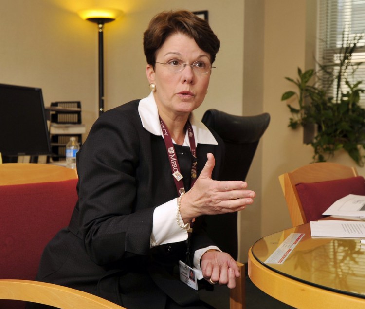 Eileen Skinner, Mercy Hospital’s CEO, will leave the post at the end of March.