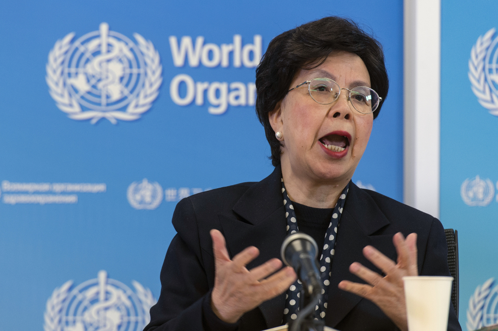 China’s Margaret Chan, General Director of the World Health Organization, WHO, speaks during a press conference about a second meeting of the Zika Virus Infection, at the headquarters of the World Health Organization in Geneva, Switzerland, Tuesday.