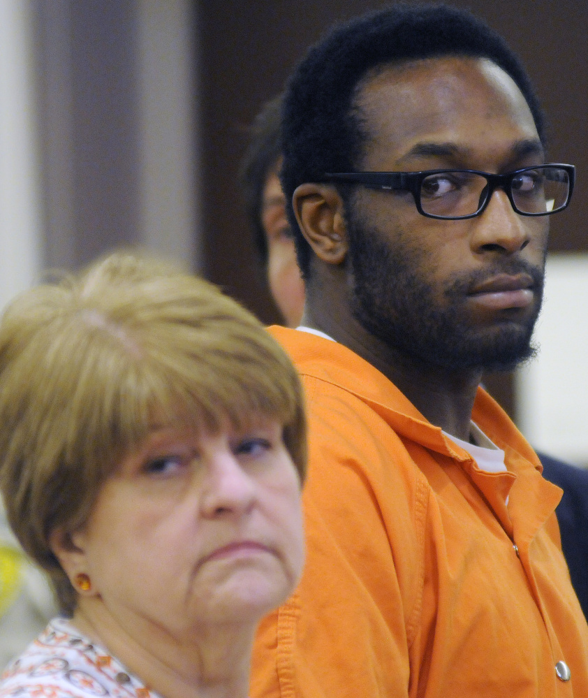David W. Marble Jr. pleaded not guilty to two murder charges Tuesday when he appeared at the Capital Judicial Center in connection with a Christmas Day double homicide in Manchester.