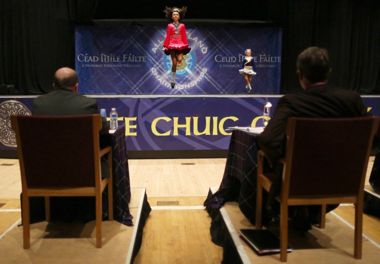 Though Irish step dance performances are often done in a group, the majority of the competitions at the Glasgow championships are solo routines judged by a panel. 