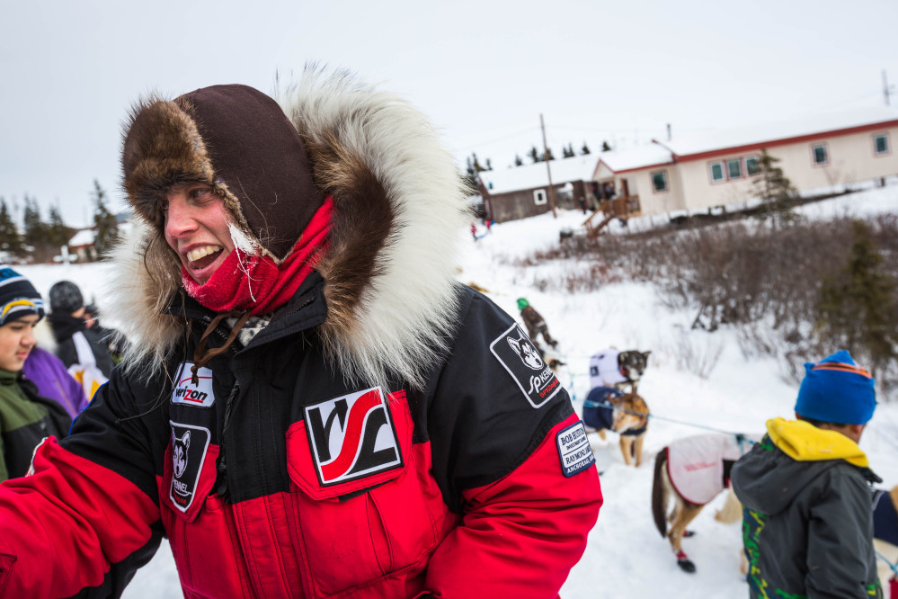 Aliy Zirkle, shown here, and fellow  musher Jeff King were attacked Saturday outside a village on the Yukon River a little more than halfway into the 1,000-mile race to Nome, Alaska.
The Associated Press