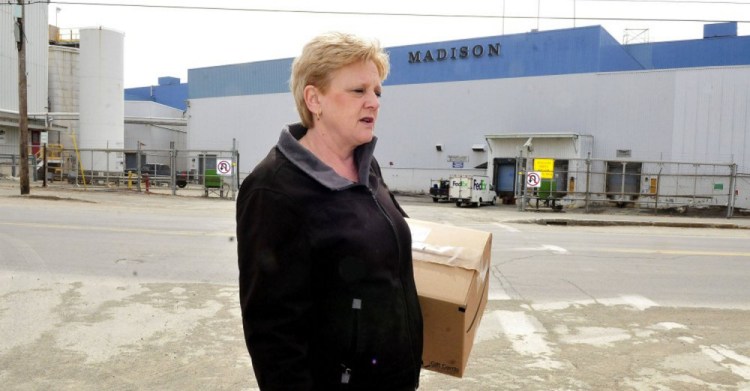 “It’s going to be kind of a ghost town,” Lori Christopher said of the planned closing of the Madison paper mill, where she has been a longtime employee.