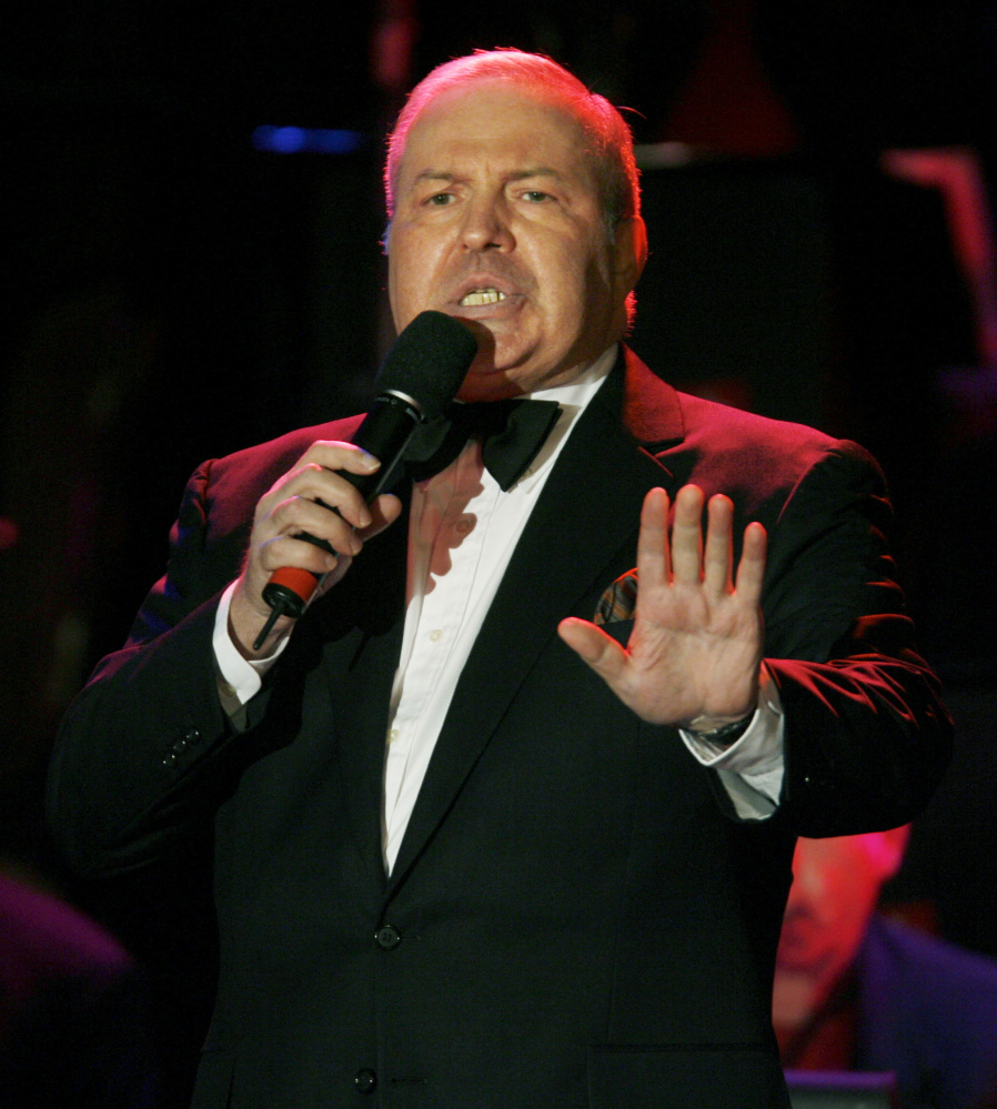 Frank Sinatra Jr. performs at an awards show in 2006. After his father died in 1998, Sinatra Jr. kept his flame alive, traveling the world with a show called “Sinatra Sings Sinatra.”