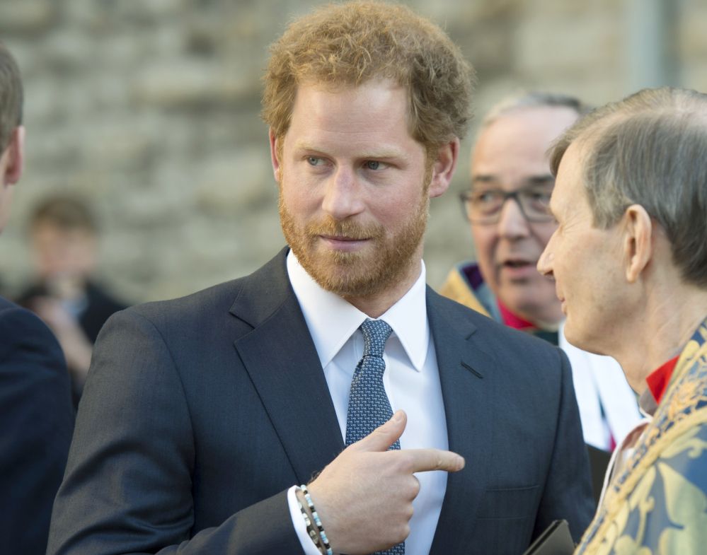 Prince Harry attends the Commonwealth Day service Monday at Westminster Abbey in London.
