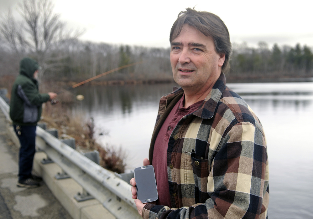 Ron Cote says his fishing app will help make sense of the state’s rulebook on fishing for anglers. Because it downloads a database, no cell service is needed to access the information.