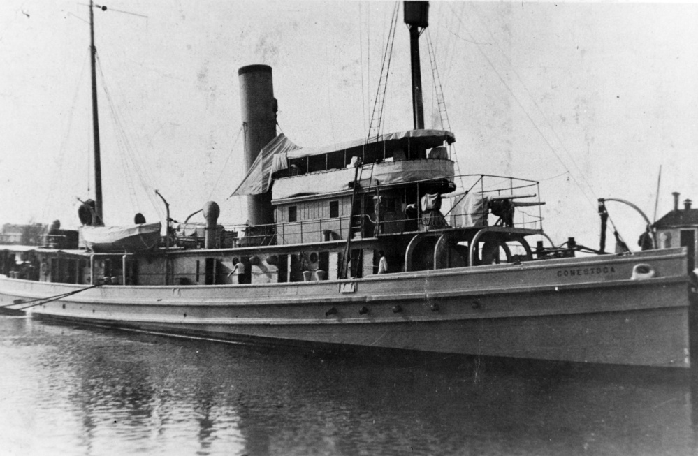 The USS Conestoga
in San Diego, Calif., in early 1921.
Left, the tugboat’s chief petty officers. The ship had a crew of 56 when it departed California on it’s way to Pearl Harbor and eventually American Samoa.