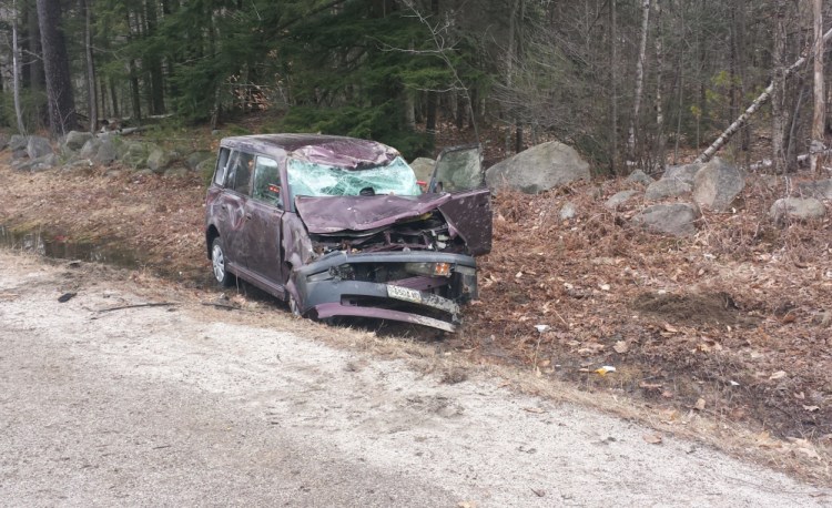 Raymond Ireland of Portland was injured after a rental car he was driving overturned in Standish.