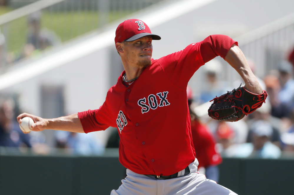 Clay Buchholz was pleased that his work on a two-seamer between starts paid off. He's ready for the season after allowing two hits and two walks in four innings for the Boston Red Sox. He also gave up a solo home run.