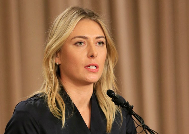 Tennis star Maria Sharapova talks about testing positive for a banned drug during the Australian Open.   The Associated Press