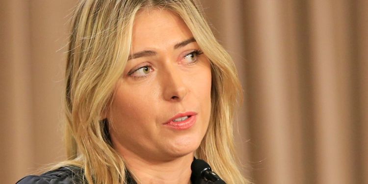 Maria Sharapova holds a news conference in Los Angeles on March 7, 2016,, where she announced that she had failed a drug test at the Australian Open. The Associated Press