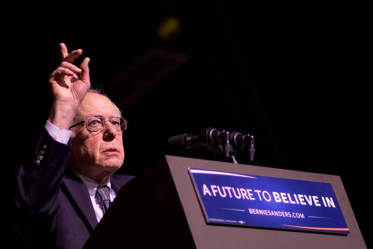 Bernie Sanders speaks in Keene, N.H., in this Feb. 2, 2016, photo. Gabe Souza/Staff Photographer