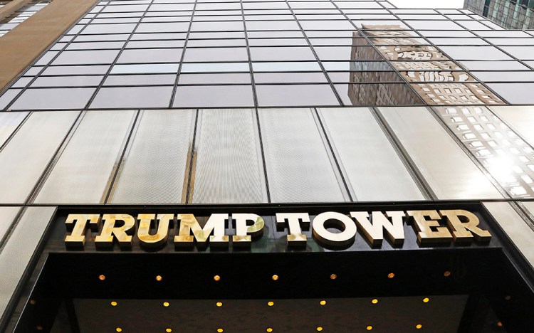 Trump Tower on New York's Fifth Avenue. 