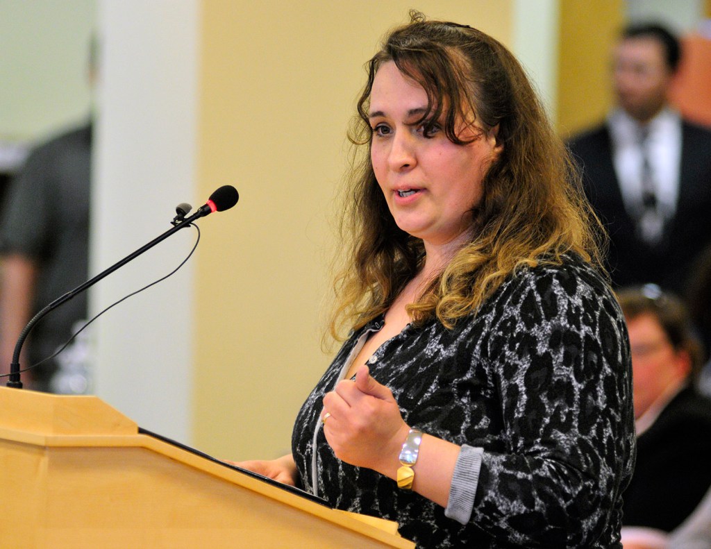 Tiffany Murchison of Bath told the Health and Human Services Committee at a hearing April 1 that her case managers helped her overcome PTSD and agoraphobia and go on to become a business owner and mother who no longer needs support services.
Joe Phelan/Kennebec Journal