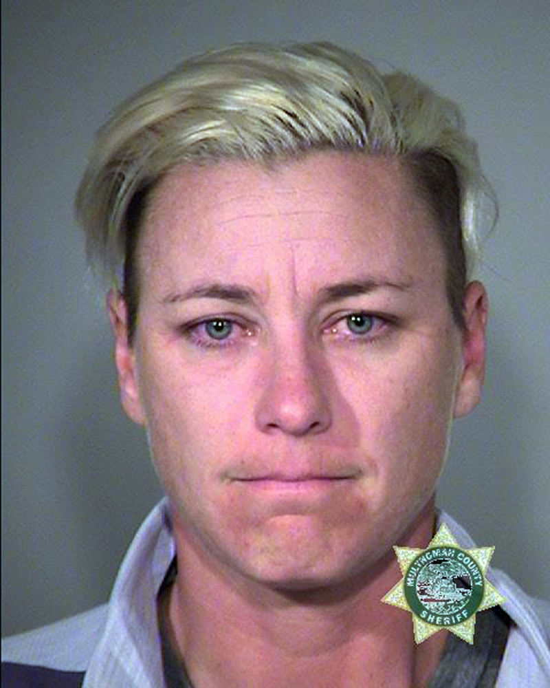 This undated photo provided by Multnomah County Sheriff's Office shows retired World Cup soccer champion Abby Wambach.