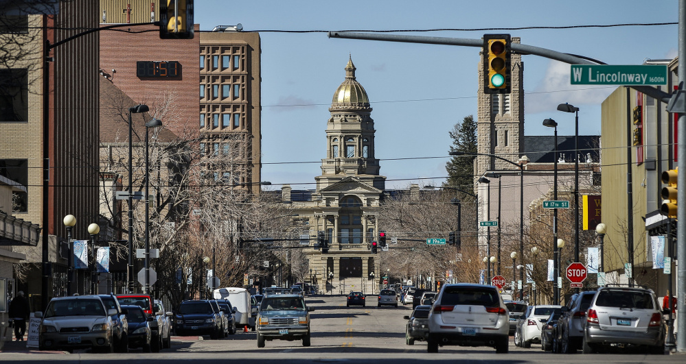 The Wyoming State Capitol is framed by a street in Cheyenne. The state is a popular location for offshore corporations that cloak assets there. One expert says the United States is one of the biggest tax havens in the world.