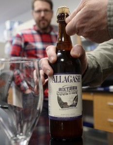 Sixteen Counties features oats from Linneus, wheat ground in Skowhegan, and barley malted in Mapleton and Lisbon Falls. Not too dark or too hoppy, it showcases the malt and grains. Shawn Patrick Ouellette/Staff Photographer
