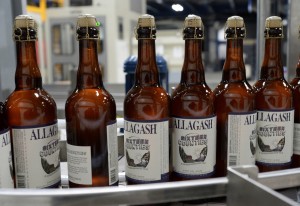 Sixteen Counties on the production line at Allagash. Shawn Patrick Ouellette/Staff Photographer