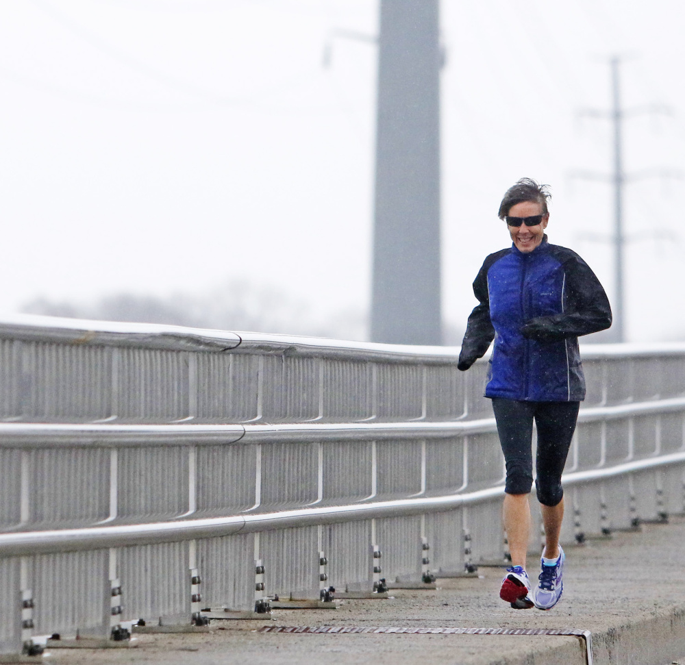 Sherry Missig of Yarmouth has run 13 marathons, but she had never qualified for the Boston Marathon until she achieved the qualifying standard at the 2014 Mount Desert Island Marathon.