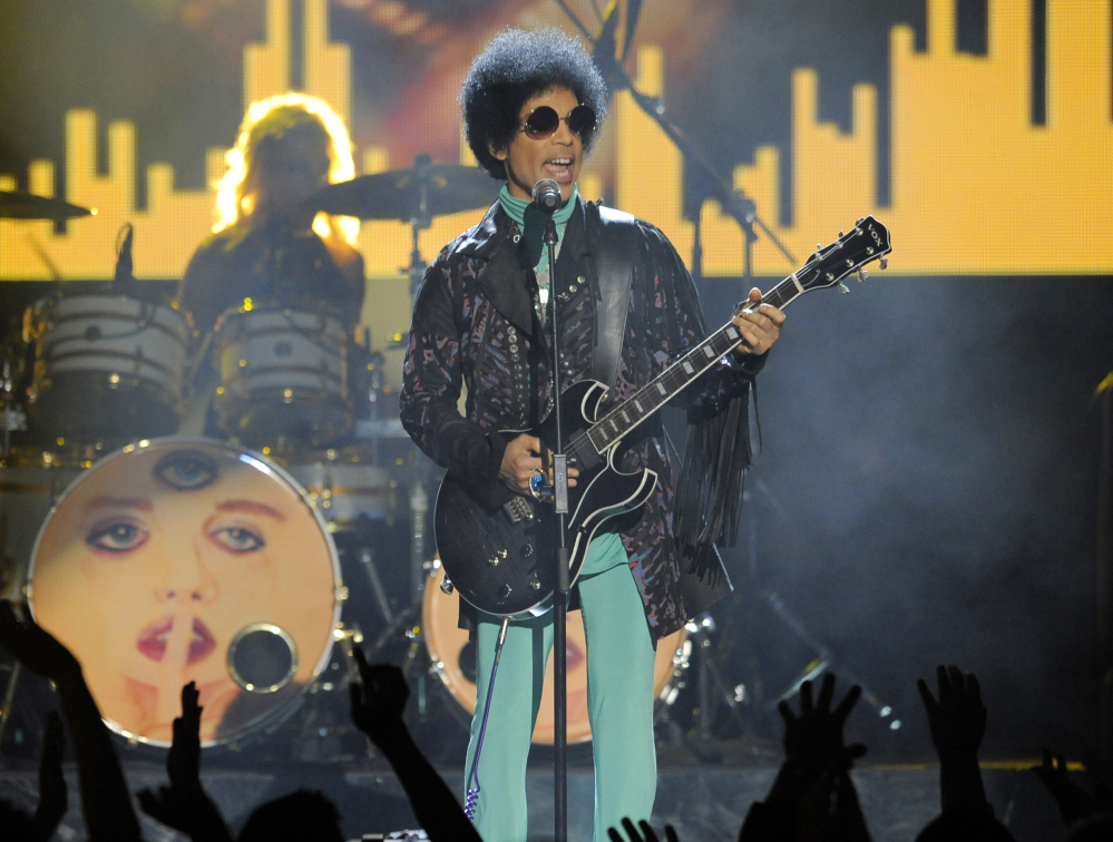 Prince performs at the Billboard Music Awards at the MGM Grand Garden Arena in Las Vegas.