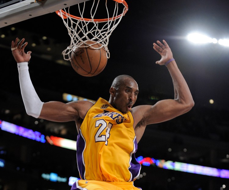 Lakers guard Kobe Bryant will take his final shots Wednesday night before retiring as the third-leading scorer of all-time.   The Associated Press