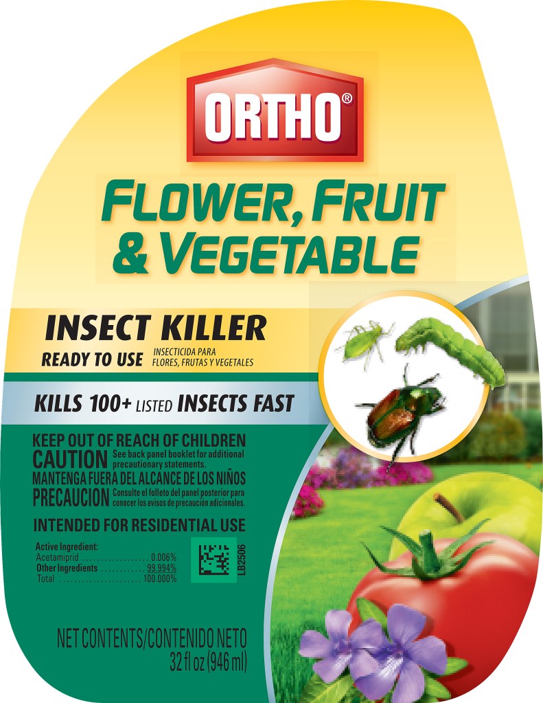 Ortho says it will remove neonicotinoids from three products for roses, flowers, trees and shrubs by 2017 and other products later. Product image from Ortho website