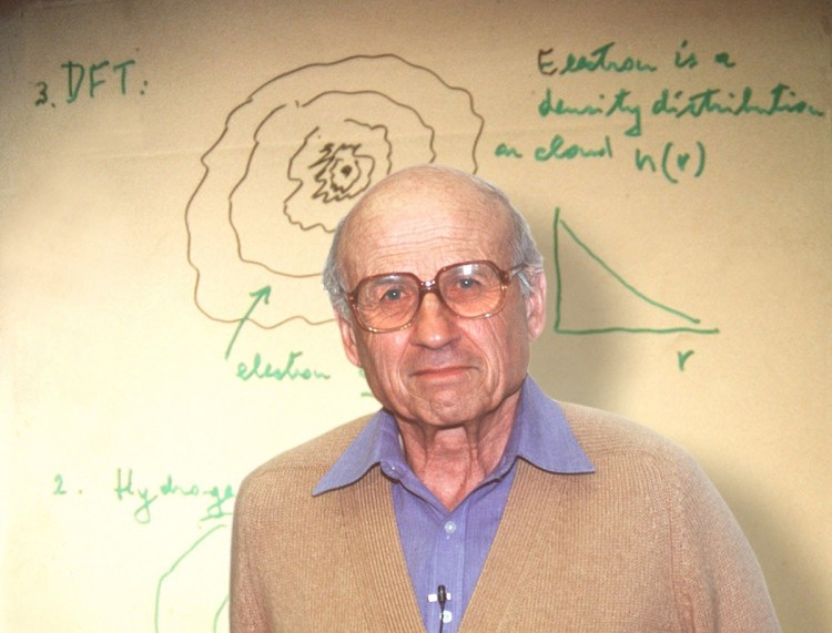 Walter Kohn's theoretical ideas are credited with opening the way to deep insights into atomic and molecular behavior, and into the formation of chemical bonds. He also worked on the physics of semiconductors, superconductivity, surface physics and catalysis. Photo courtesy UC Santa Barbara/via The Washington Post