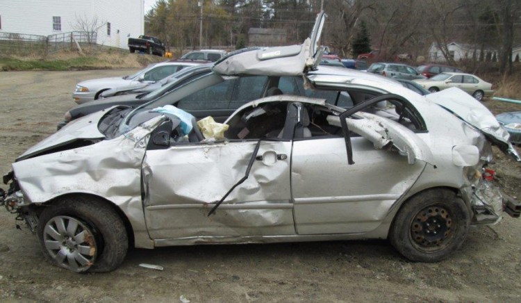 Car of Terri Sebring after Richmond crash.