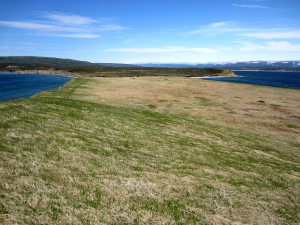 Point Rosee in Newfoundland, Canada, where archaeologists say they may have discovered the second Viking site ever found in North America. MUST CREDIT: Greg Mumford