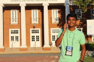 Zakaria Abden, an exchange student living in Windham, spent three days in Washington, D.C. He is visiting Maine through the Kennedy-Lugar Youth Exchange and Study program.