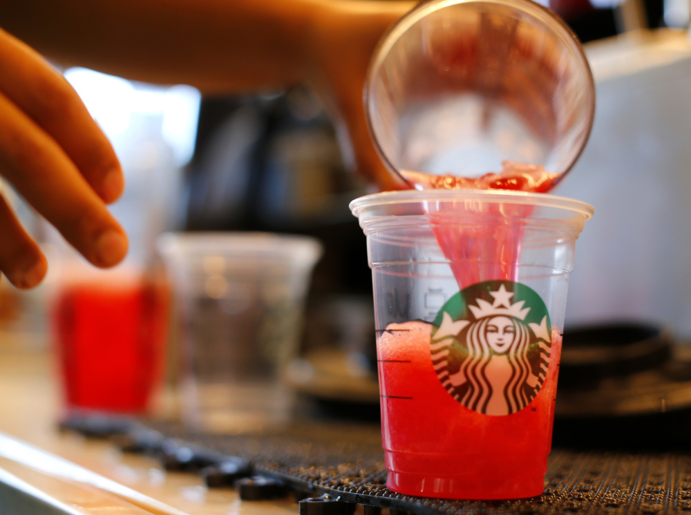 A Chicago woman is seeking $5 million from Starbucks in a class-action suit filed in federal court that claims the world's largest coffee chain puts too much ice in chilled drinks.