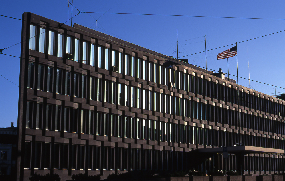 The current embassy in downtown Oslo.