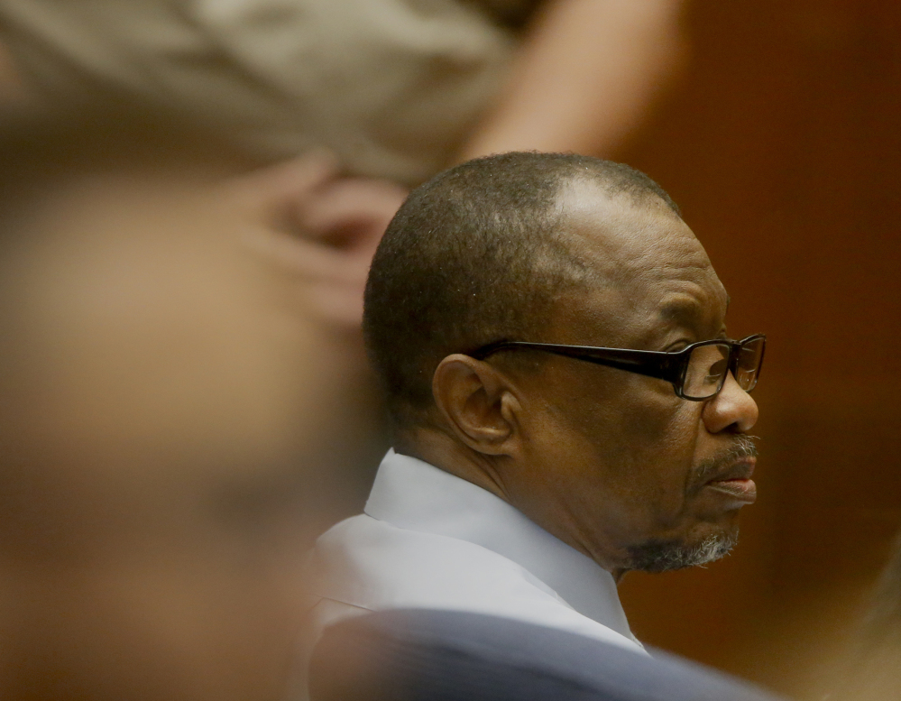 Lonnie Franklin Jr. appears in Los Angeles Superior Court during closing arguments of his trial Monday in Los Angeles. He was found guilty in the 10 "Grim Sleeper" killings.