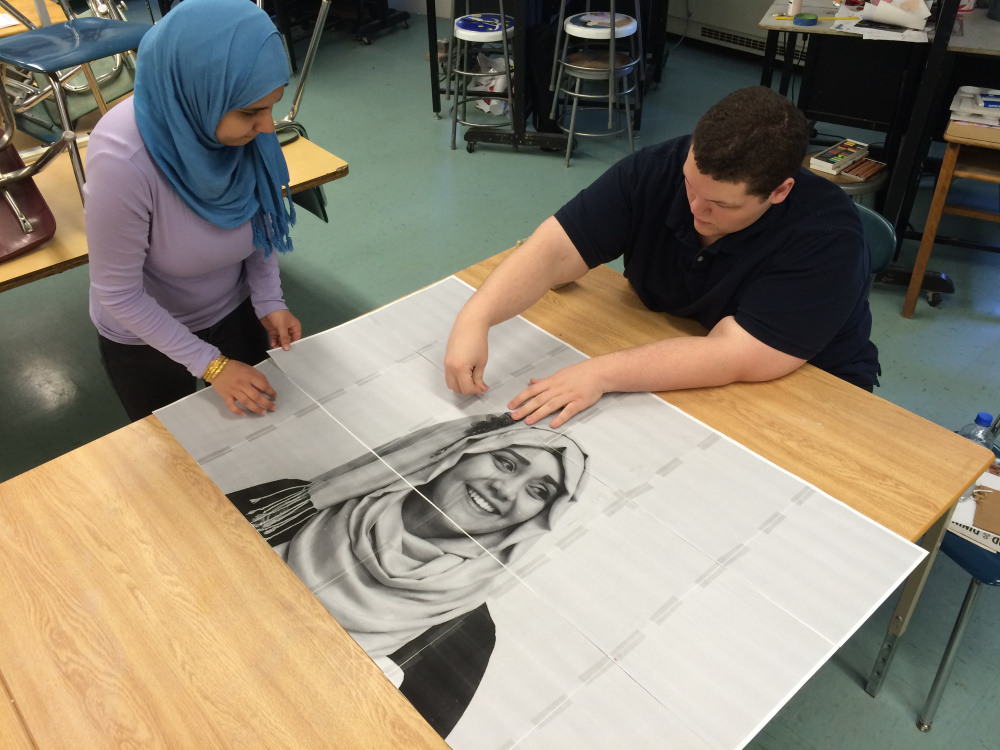 Trina Sayed has been working on the portraits for "Your Story" for two years.