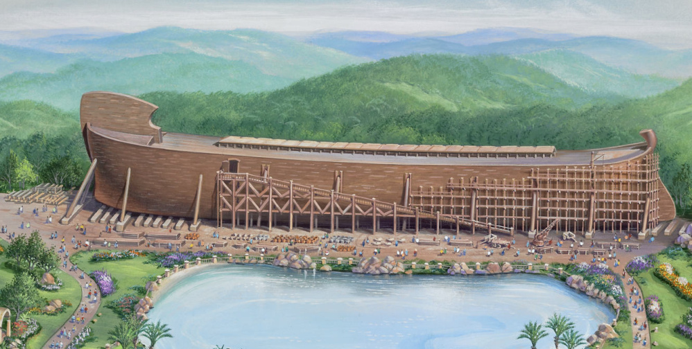 An artist's rendering of a Noah's Ark display being built by Ark Encounter amusement park in Williamstown, Ky.