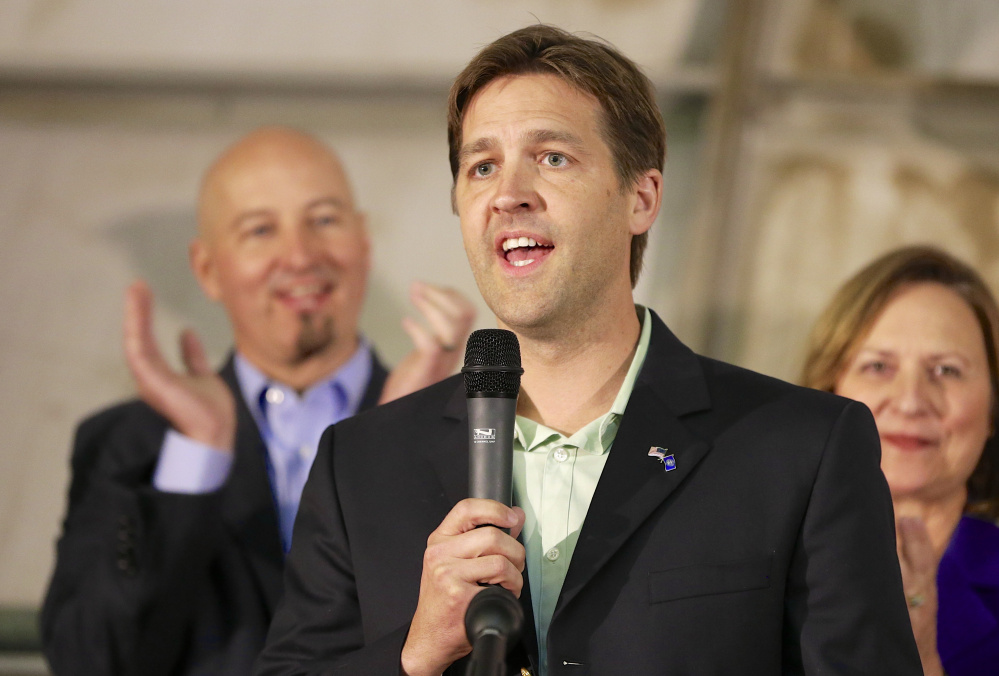 Ohio Gov. John Kasich, left photo, abandoned his White House bid but he and Ben Sasse, R-Neb., right photo, are among those who've caught the attention of Republicans who are looking at drafting a candidate to challenge Donald Trump.