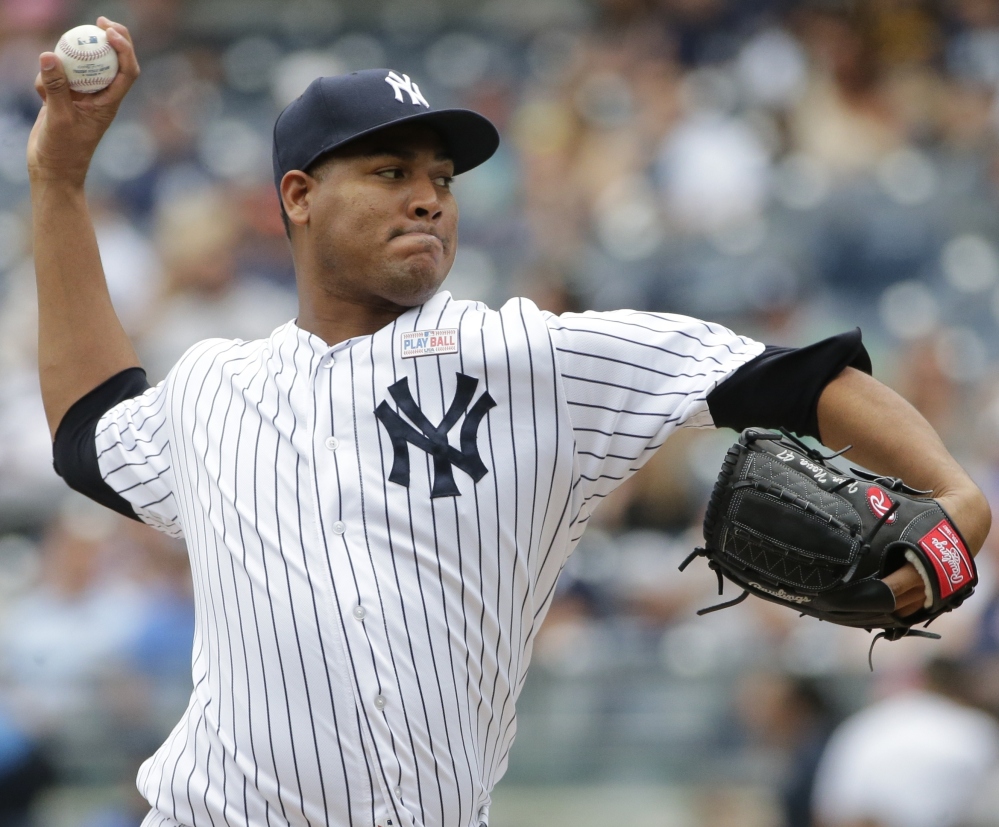Ivan Nova of the Yankees was strong into the sixth inning against the White Sox on Saturday, then the bullpen shut the door for a 2-1 win in New York.