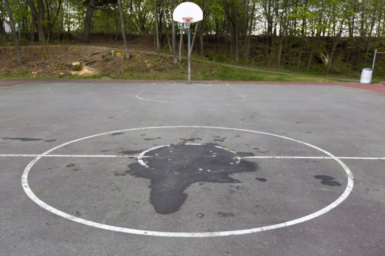 A $150,000 project in Westbrook would build two new full-sized basketball courts in place of the existing ones.
