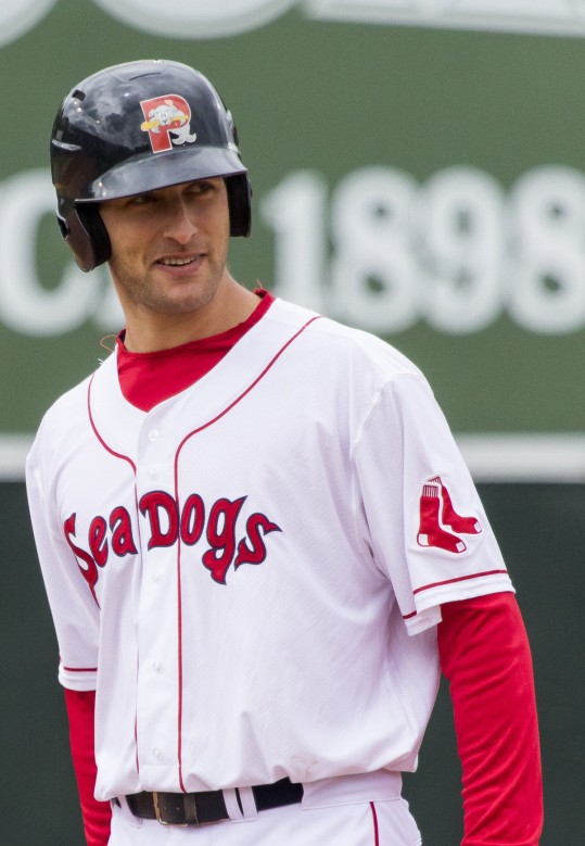 Nate Freiman has reached safely in all six games since joining the Sea Dogs, including a double Sunday against the Binghamton Mets.