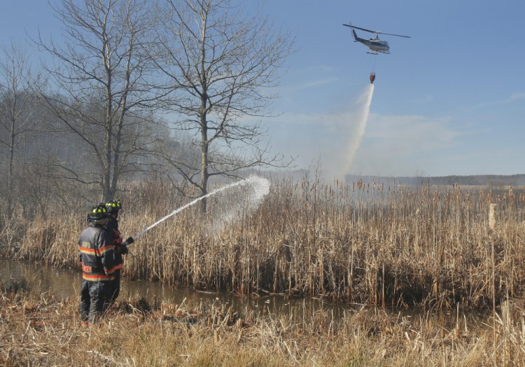 A seven-alarm brush fire that burned 42 acres of Old Orchard Beach marshland and forced the evacuation of a condominium complex was allegedly set by Fire Chief Ricky Plummer, who retired this week.