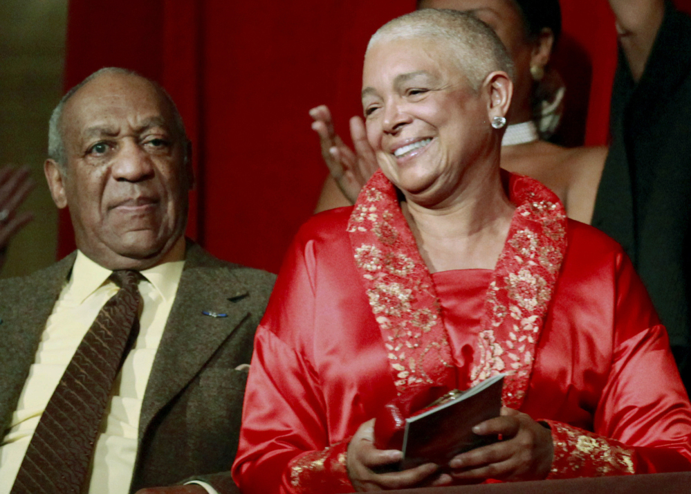 Comedian Bill Cosby and his wife, Camille, appear at the John F. Kennedy Center for Performing Arts in Washington before he received the Mark Twain Prize for American Humor in 2009. 
The Associated Press