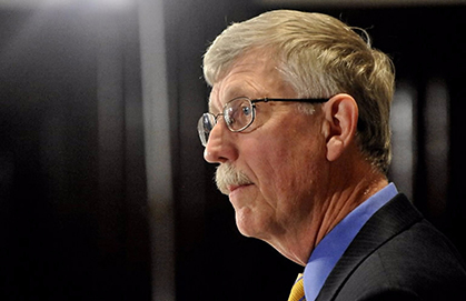 NIH Director Francis Collins said he will replace the NIH hospital's longtime leadership with a new management team with experience in oversight and patient safety. MUST CREDIT: Jay Mallin, Bloomberg.