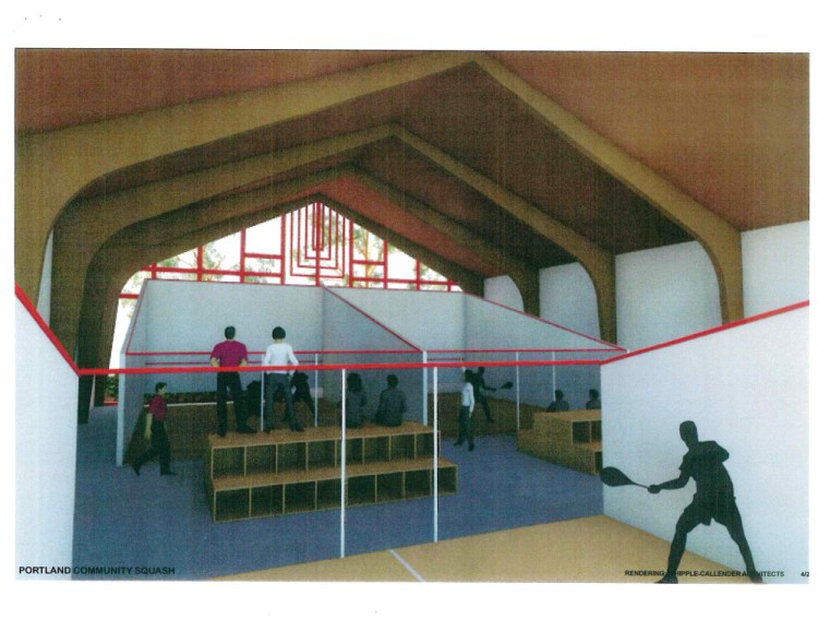 Portland Community Squash, a nonprofit that teaches and mentors local students, is working to buy Shaarey Tphiloh Synagogue on Noyes Street, where it plans to build squash courts.