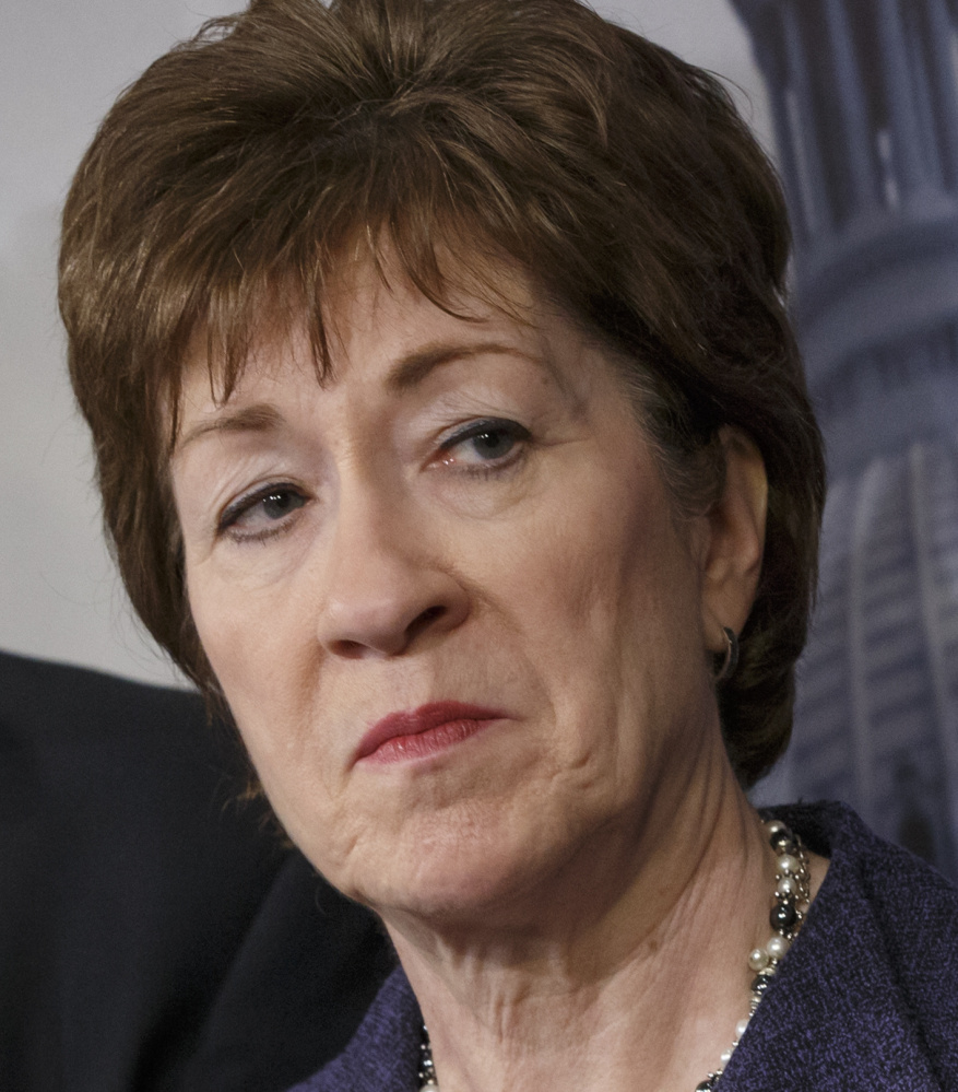 Sen. Susan Collins says Trump's remarks show "a lack of respect for the judicial system."