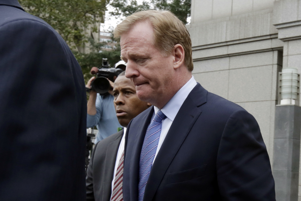 NFL Commissioner Roger Goodell says he sees no avenue for a settlement with Tom Brady over his appeal of his four-game "Deflategate" suspension.