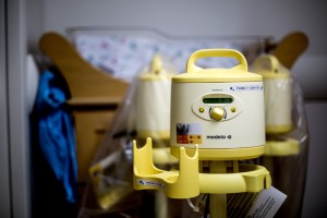 A breast pump at Maine Medical Center.