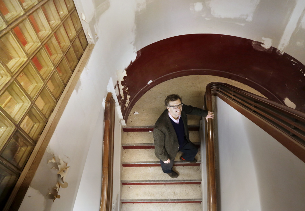 Don Tuski stands in a stairwell under repair in 2014 at the Maine College of Art in Portland. "MECA has become a much stronger institution under Don's leadership. His six years as president has made MECA truly competitive in the world of art education," said Debbie Reed, board chairman.