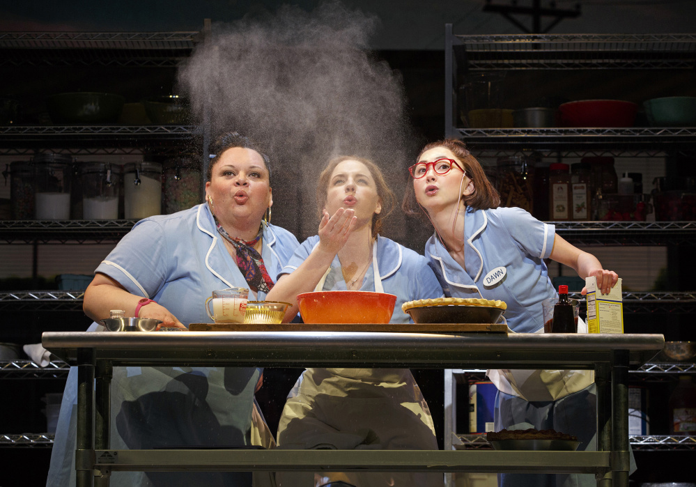 Keala Settle, left, Jessie Mueller and Kimiko Glenn in "Waitress."