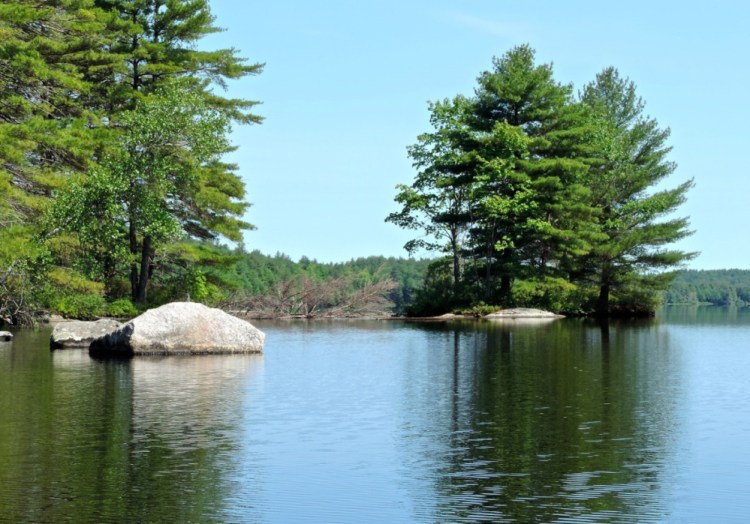 Small islands dot the Androscoggin Riverlands, each providing a unique environment for flora and fauna – and for a solitude-seeking canoeist.