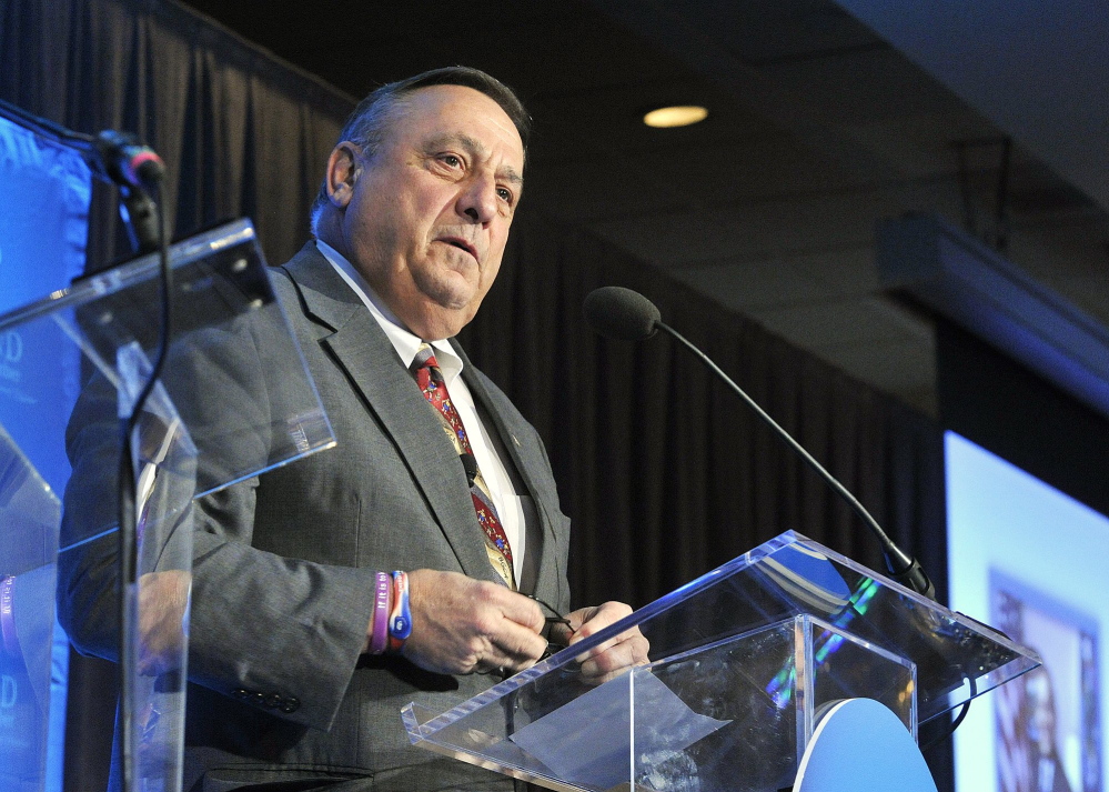 Gov. Paul LePage told federal officials: "You maintain such a broken program that I do not want my name attached."
