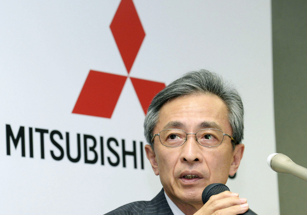 Mitsubishi senior executive officer Yoshihiko Kuroi discusses the company's expectations in Tokyo on Wednesday.
